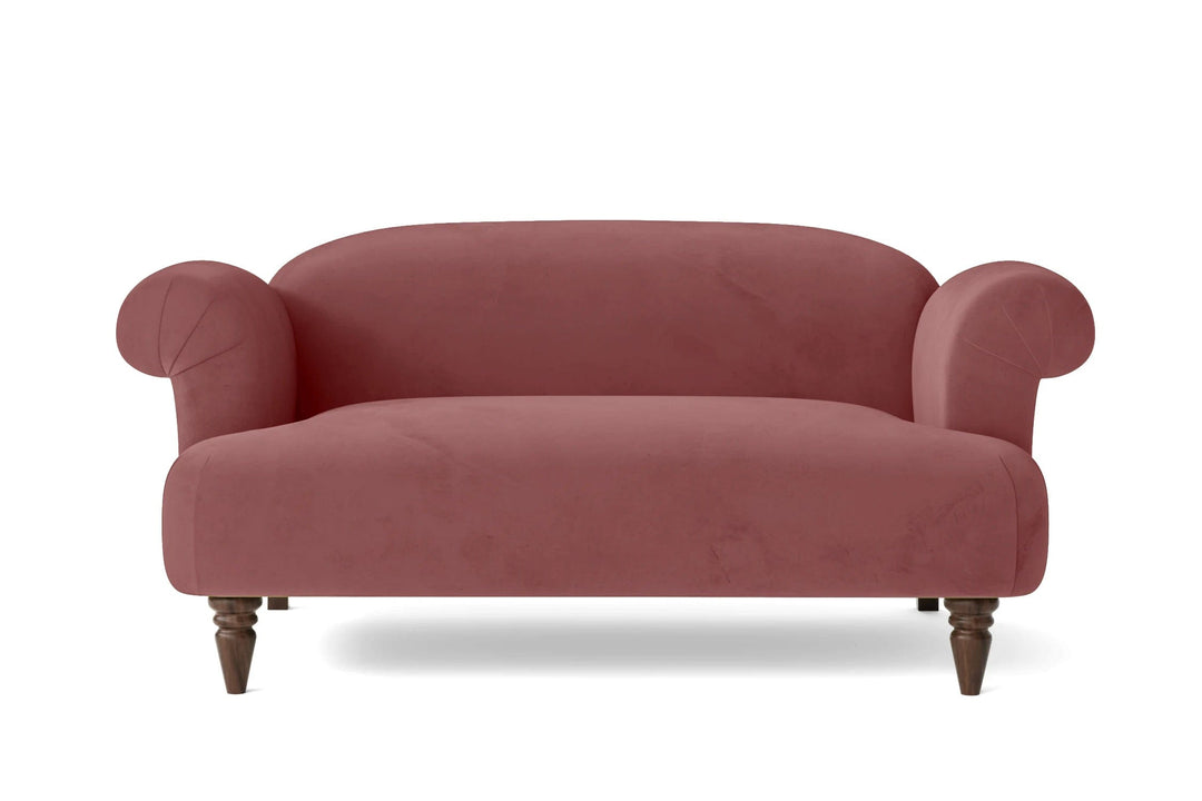 LIVELUSSO Sofa Barberton 2 Seater Sofa Pink Velvet