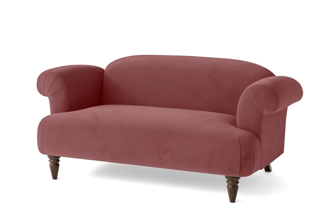 LIVELUSSO Sofa Barberton 2 Seater Sofa Pink Velvet