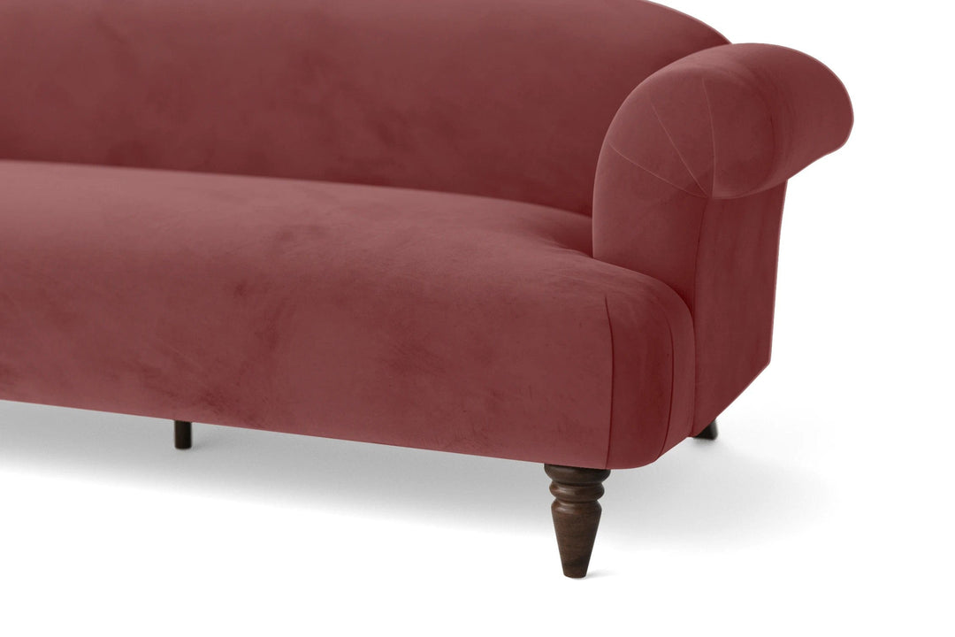 LIVELUSSO Sofa Barberton 2 Seater Sofa Pink Velvet