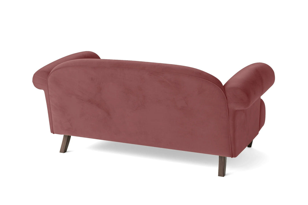 LIVELUSSO Sofa Barberton 2 Seater Sofa Pink Velvet