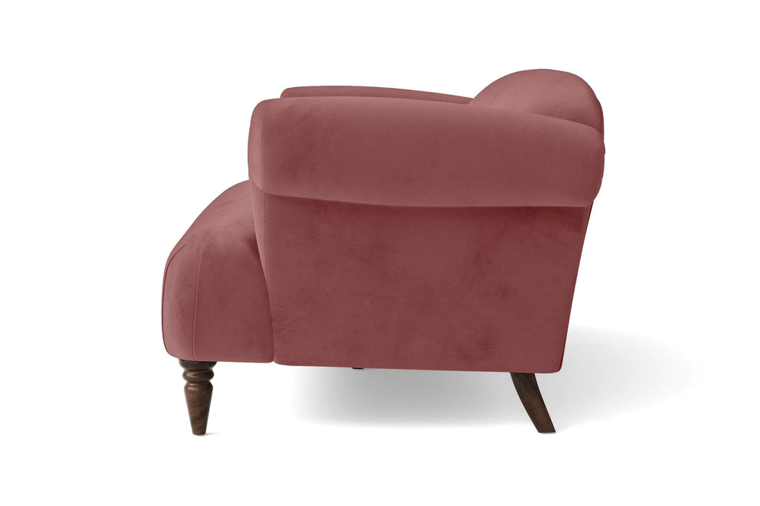 LIVELUSSO Sofa Barberton 2 Seater Sofa Pink Velvet