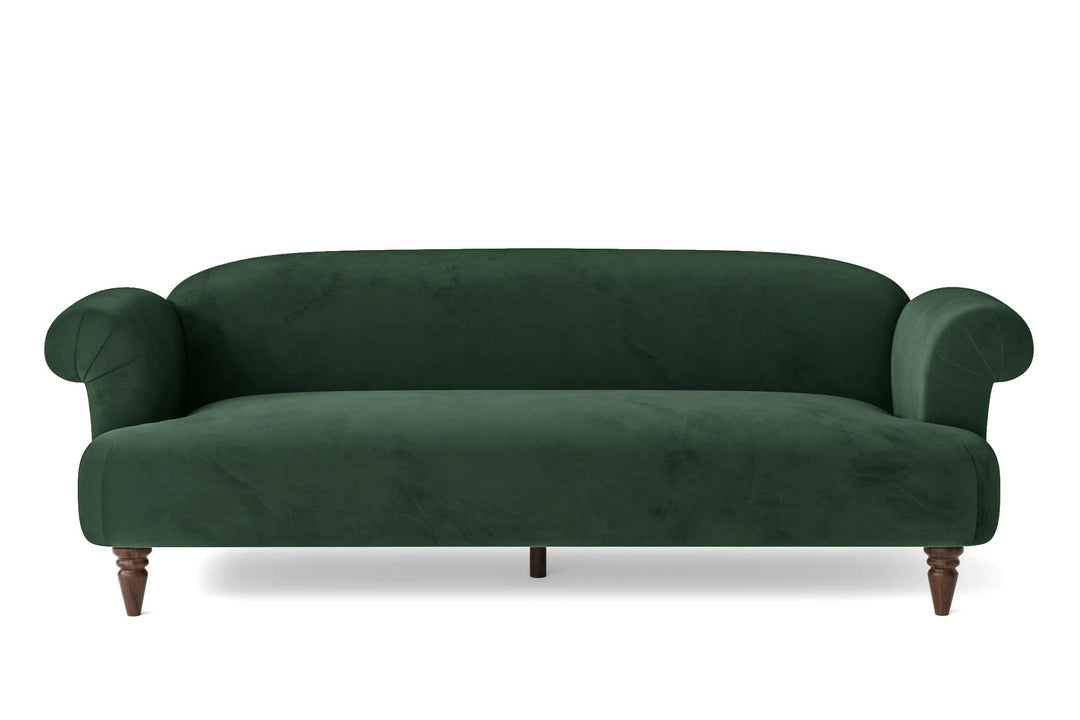 LIVELUSSO Sofa Barberton 4 Seater Sofa Green Velvet