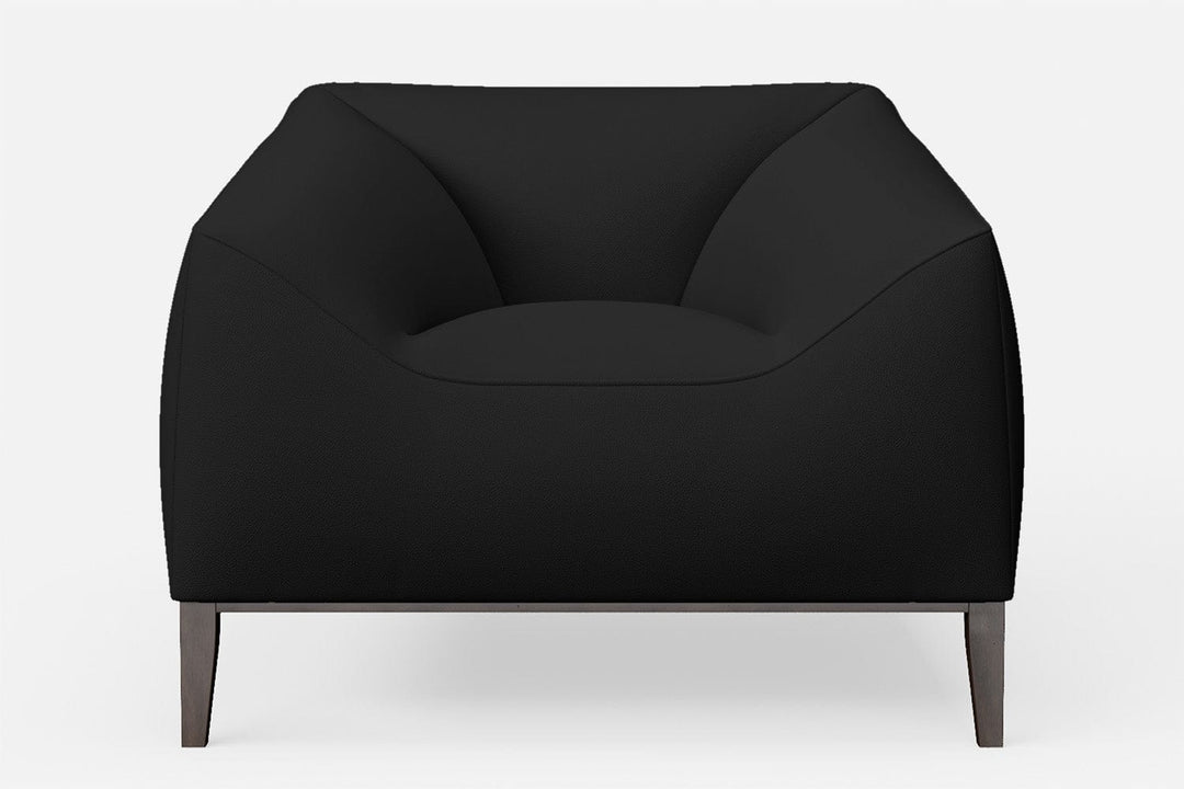 LIVELUSSO Armchair Bergamo Armchair Black Leather