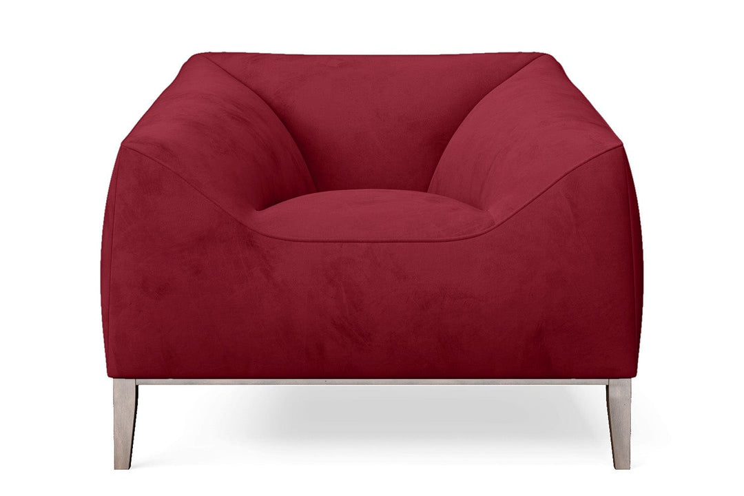 LIVELUSSO Armchair Bergamo Armchair Red Velvet