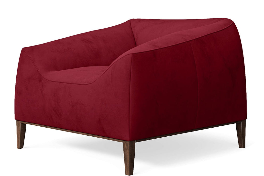 LIVELUSSO Armchair Bergamo Armchair Red Velvet