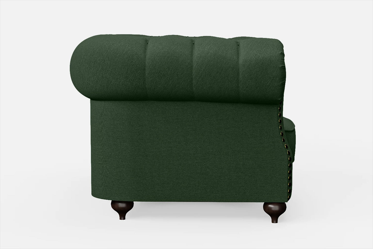 Bitonto Armchair Forest Green Linen Fabric