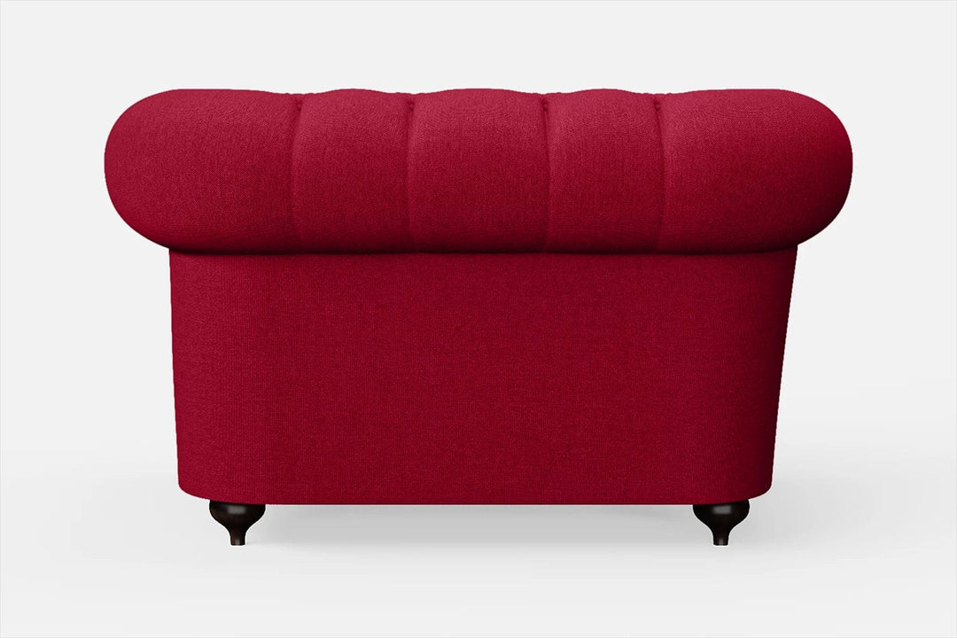 LIVELUSSO Armchair Bitonto Armchair Red Linen Fabric