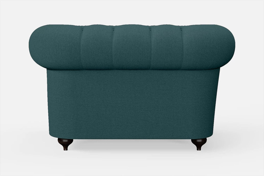 LIVELUSSO Armchair Bitonto Armchair Teal Linen Fabric