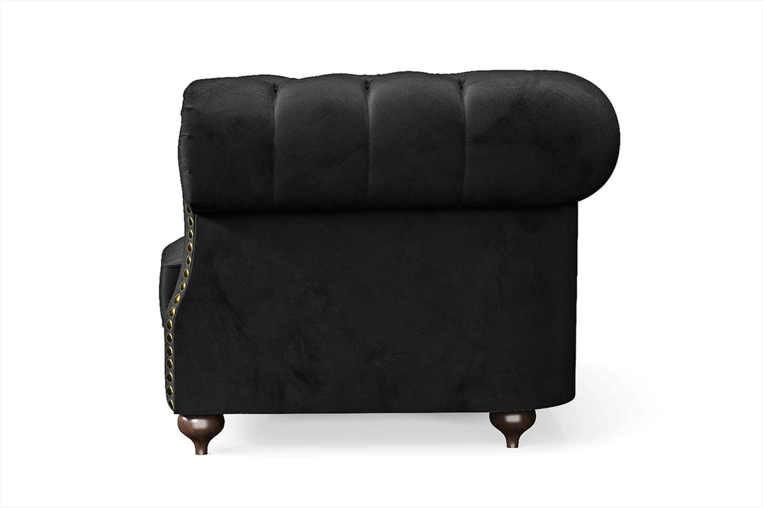 LIVELUSSO Armchair Bitonto Armchair Black Velvet