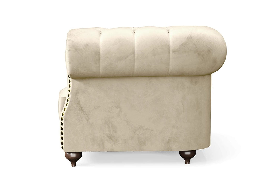 LIVELUSSO Armchair Bitonto Armchair Cream Velvet