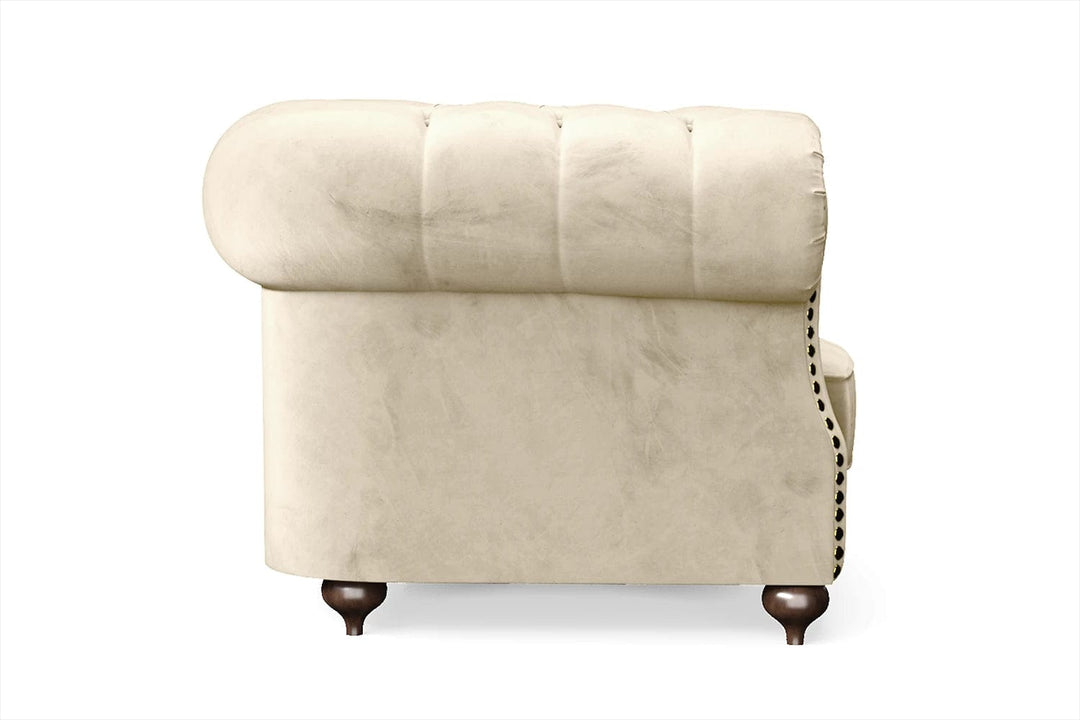 LIVELUSSO Armchair Bitonto Armchair Cream Velvet