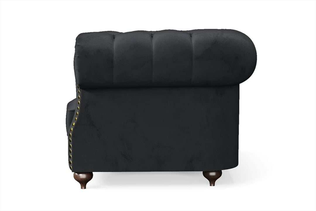 LIVELUSSO Armchair Bitonto Armchair Dark Grey Velvet