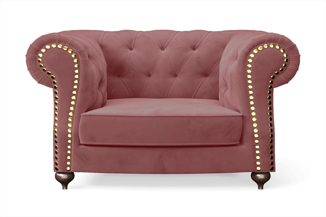 LIVELUSSO Armchair Bitonto Armchair Pink Velvet