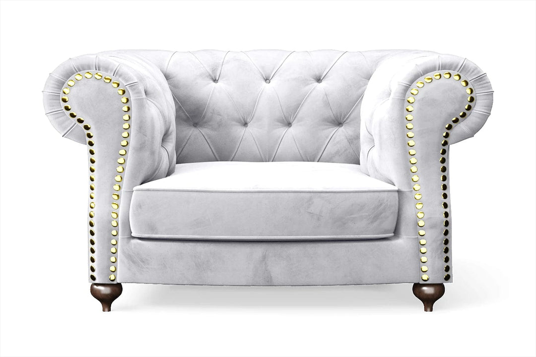 LIVELUSSO Armchair Bitonto Armchair Silver Velvet