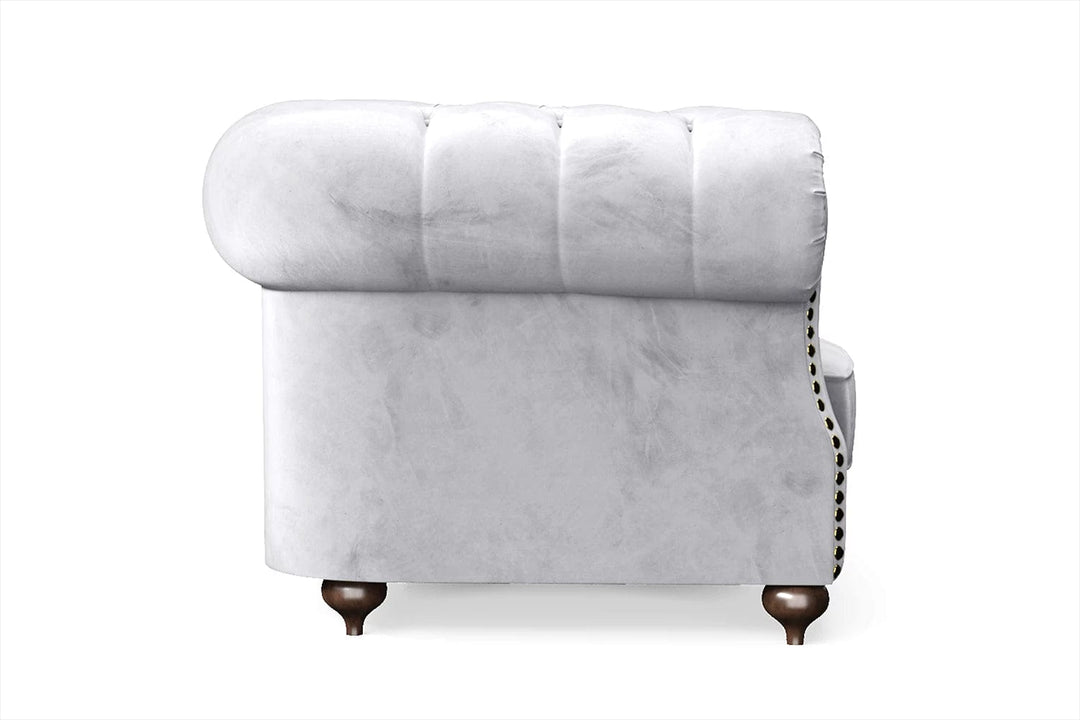 LIVELUSSO Armchair Bitonto Armchair Silver Velvet