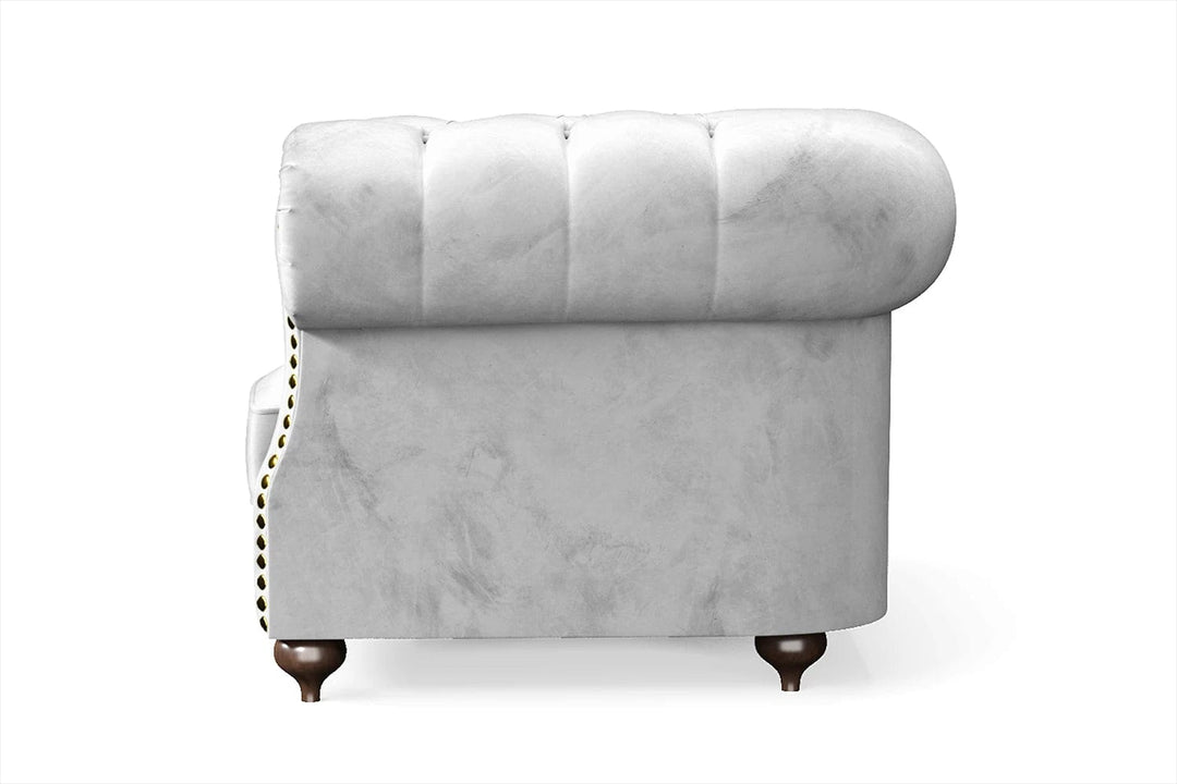 LIVELUSSO Armchair Bitonto Armchair White Velvet