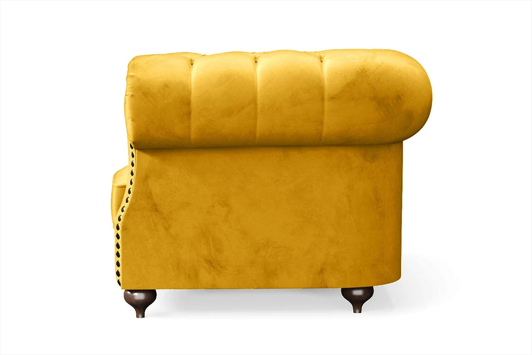 LIVELUSSO Armchair Bitonto Armchair Yellow Velvet