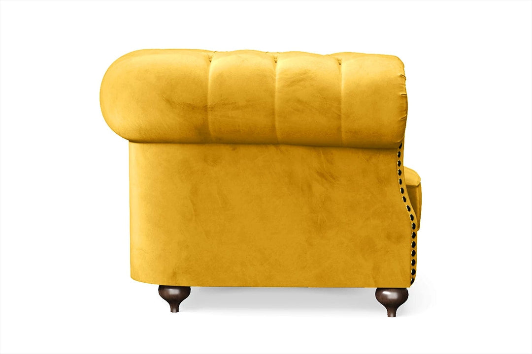 LIVELUSSO Armchair Bitonto Armchair Yellow Velvet