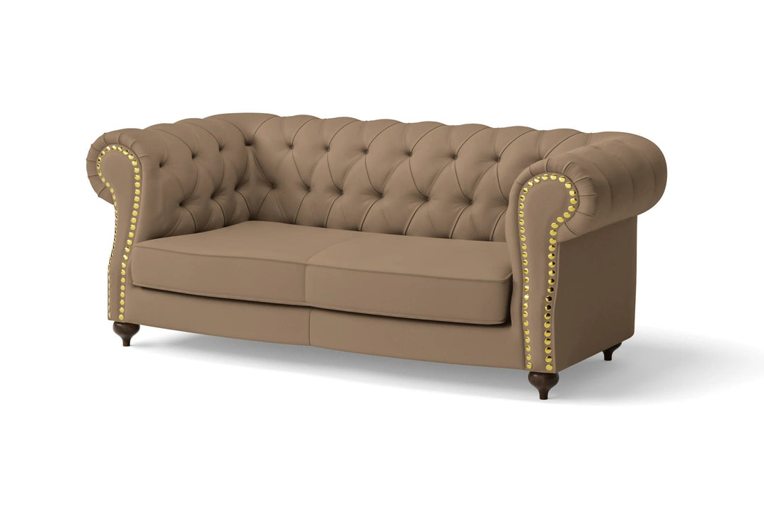 LIVELUSSO Sofa Bitonto 2 Seater Sofa Stone Leather