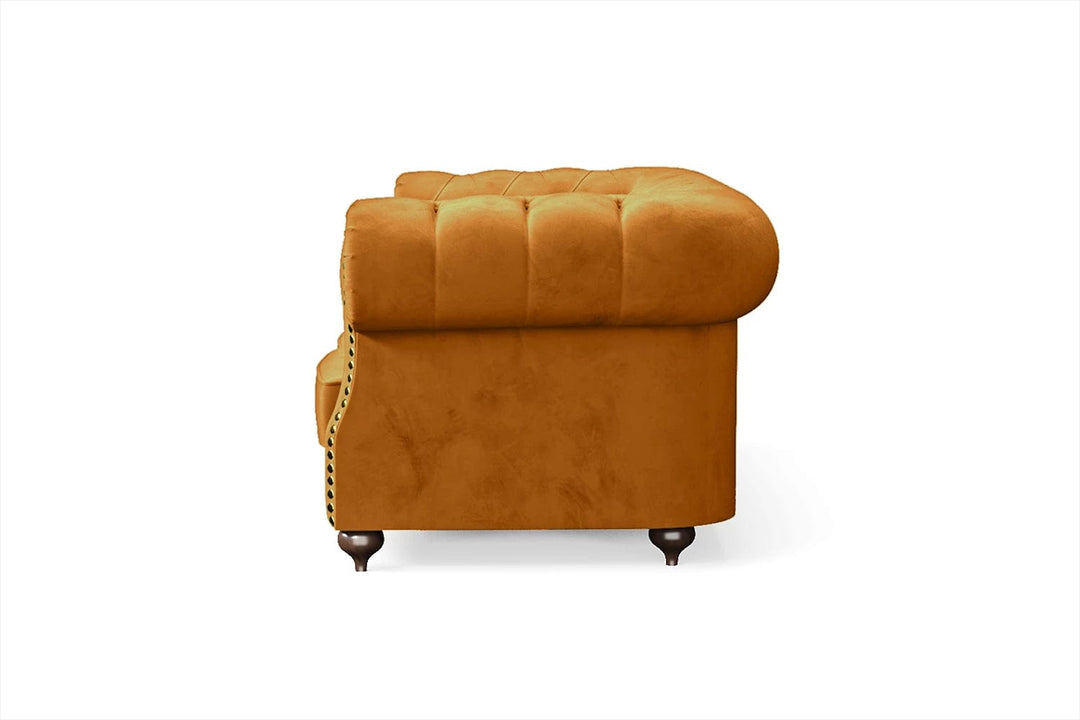 LIVELUSSO Sofa Bitonto 2 Seater Sofa Gold Velvet