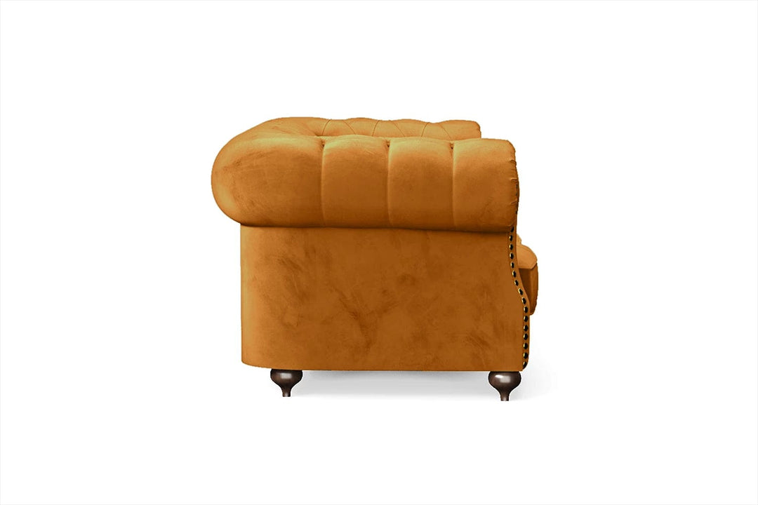 LIVELUSSO Sofa Bitonto 2 Seater Sofa Gold Velvet