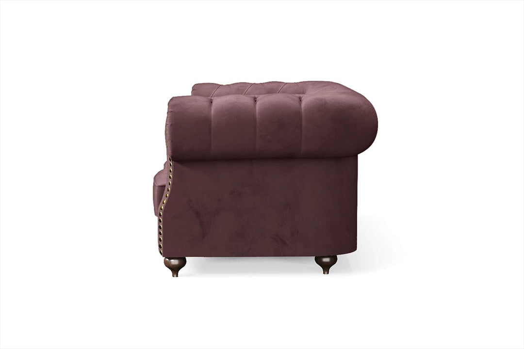 LIVELUSSO Sofa Bitonto 2 Seater Sofa Grape Velvet