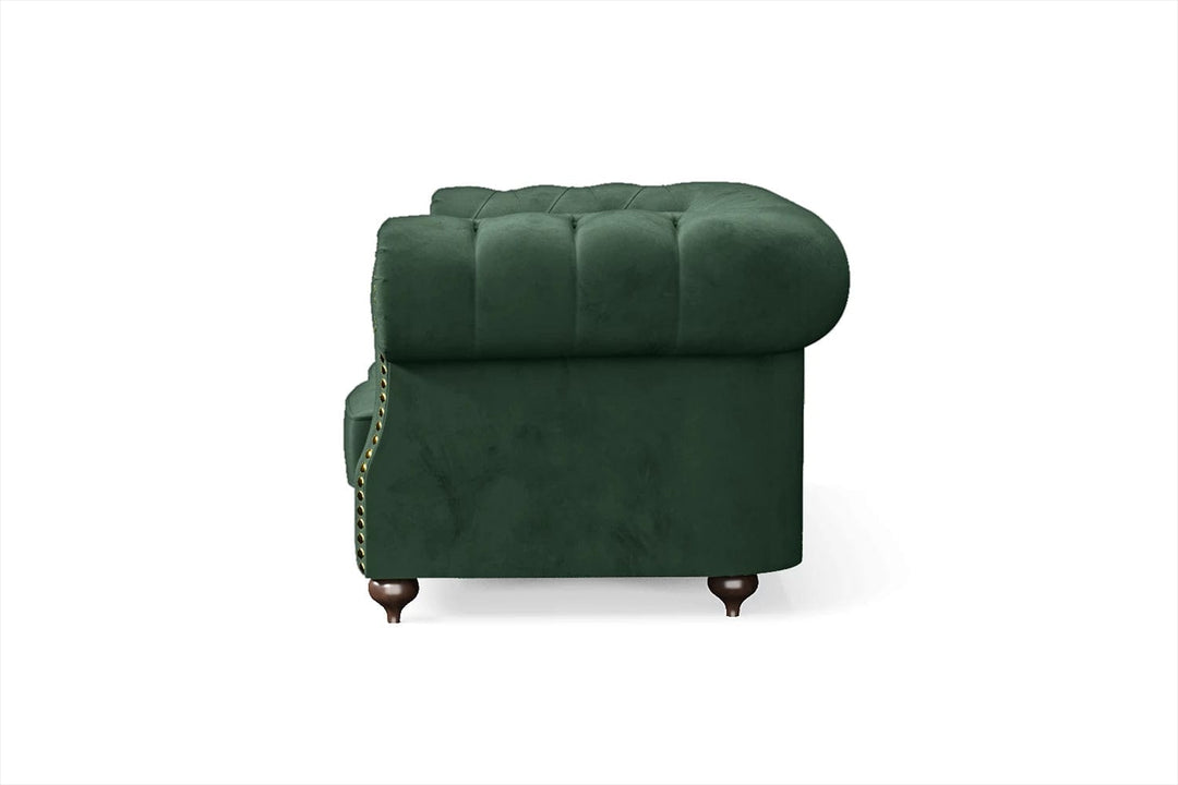 LIVELUSSO Sofa Bitonto 2 Seater Sofa Green Velvet