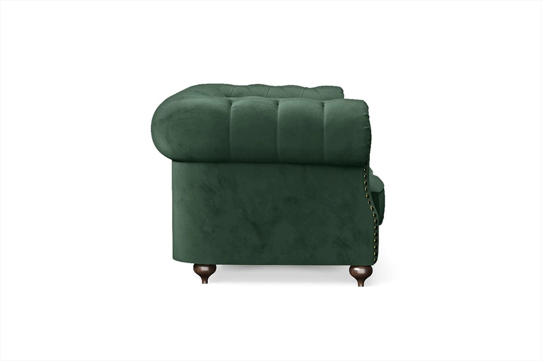 LIVELUSSO Sofa Bitonto 2 Seater Sofa Green Velvet