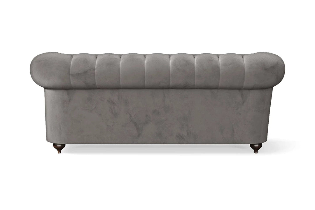 LIVELUSSO Sofa Bitonto 2 Seater Sofa Grey Velvet