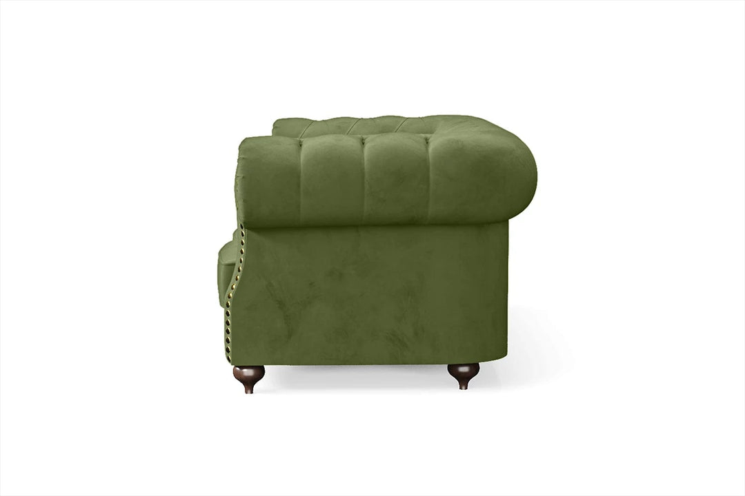 LIVELUSSO Sofa Bitonto 2 Seater Sofa Lime Velvet