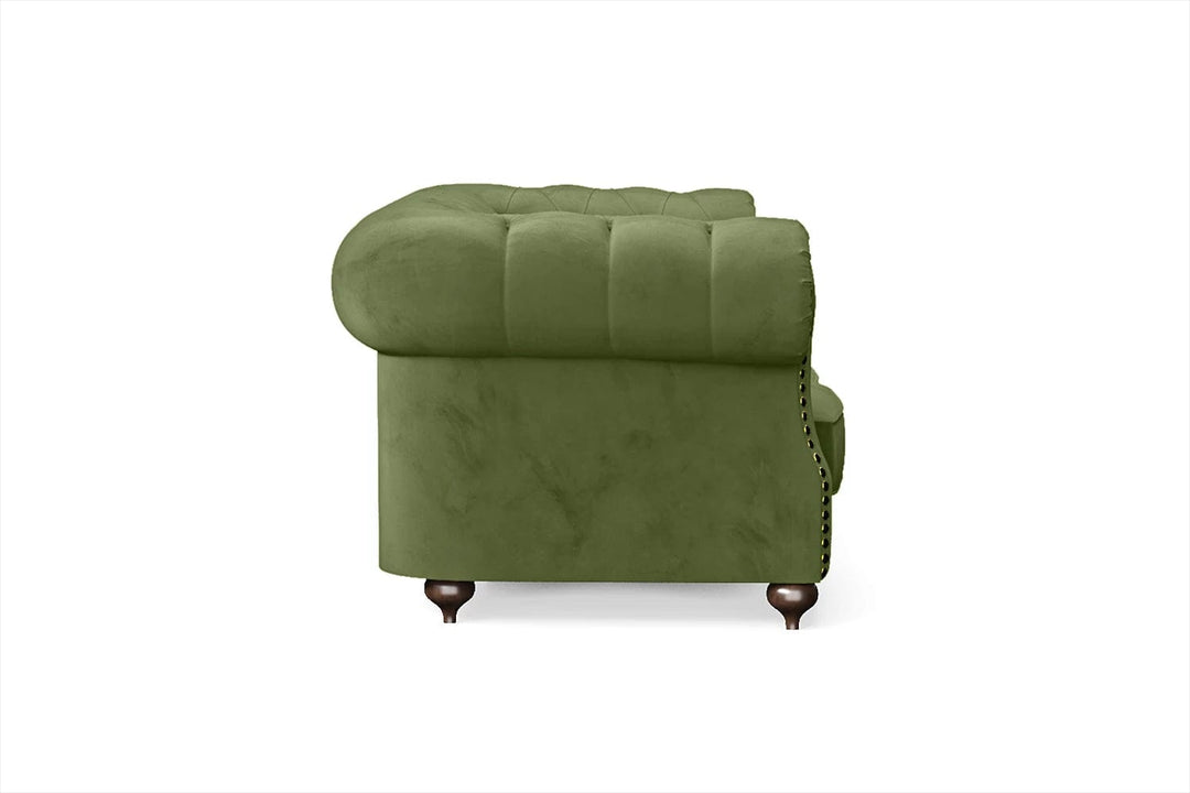 LIVELUSSO Sofa Bitonto 2 Seater Sofa Lime Velvet