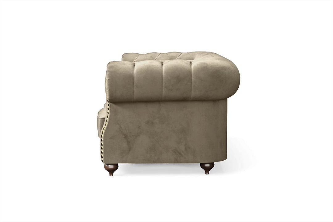 LIVELUSSO Sofa Bitonto 2 Seater Sofa Sand Velvet