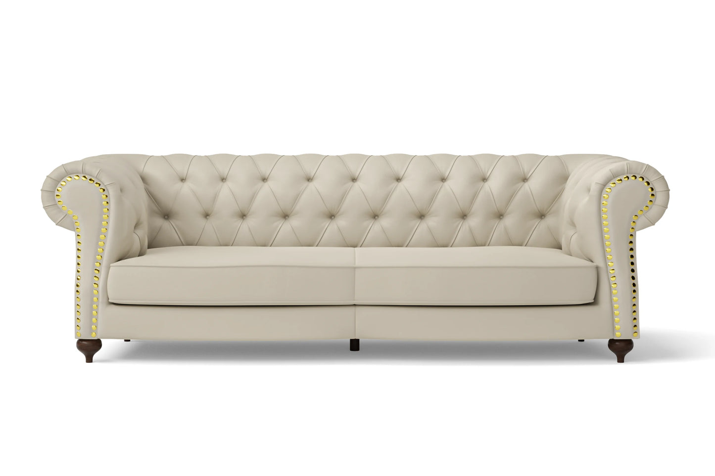 Bitonto 3 Seater Sofa Cream Leather