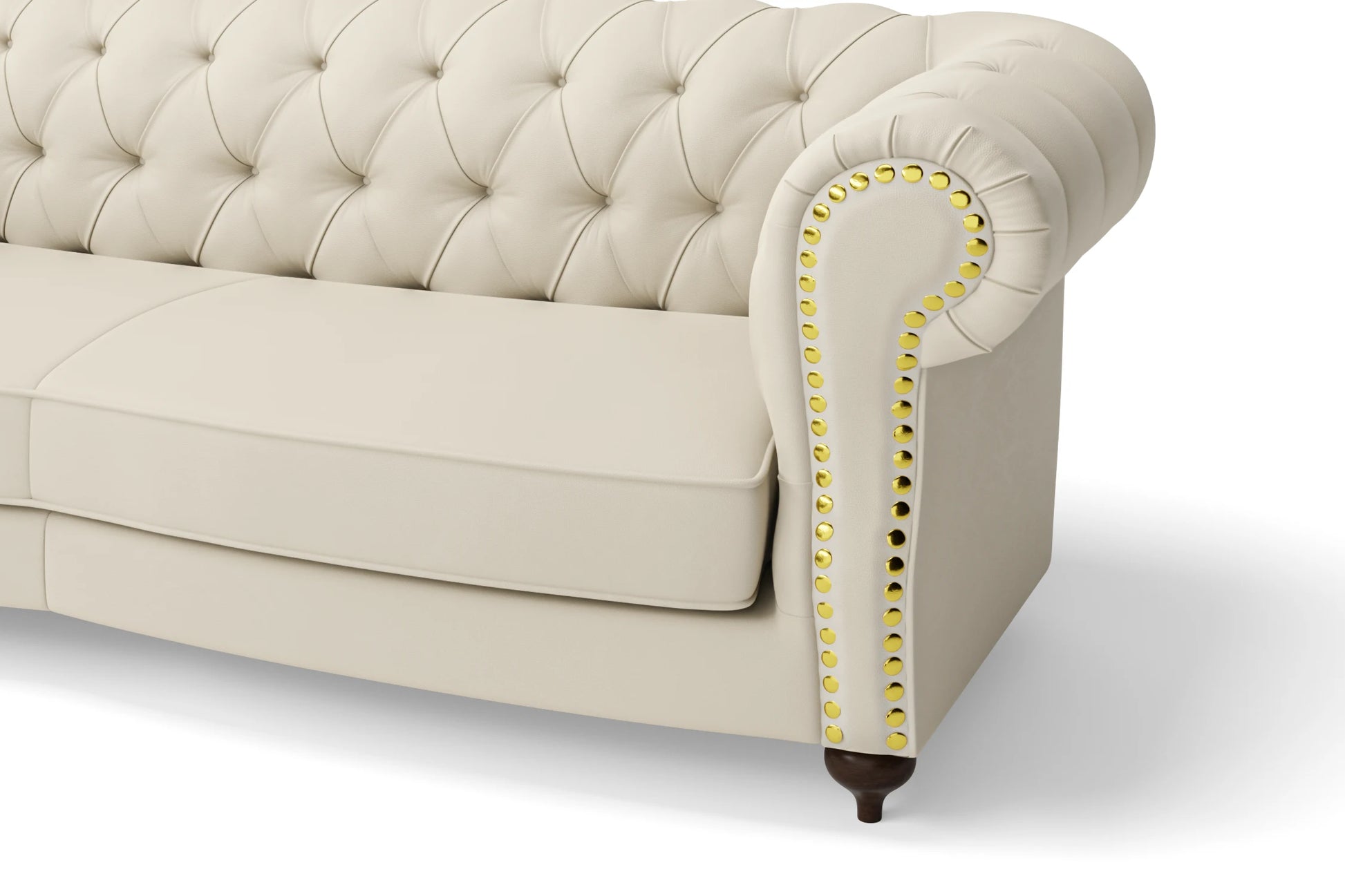 Bitonto 3 Seater Sofa Cream Leather