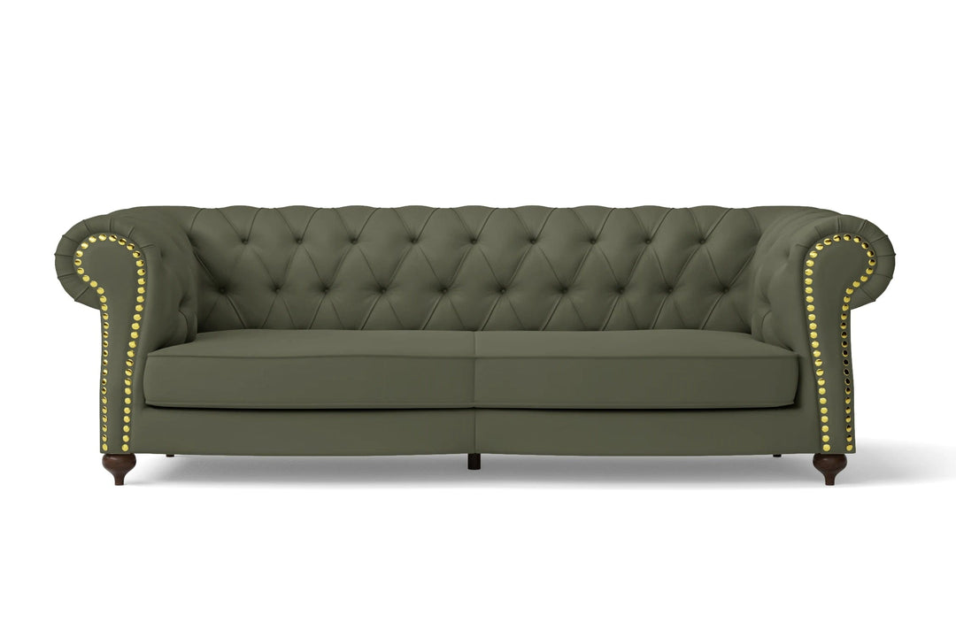 LIVELUSSO Sofa Bitonto 3 Seater Sofa Sage Leather