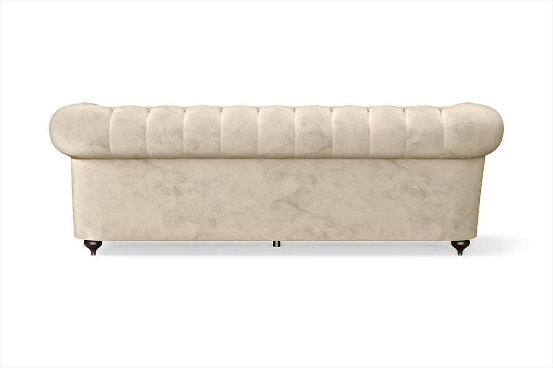 LIVELUSSO Sofa Bitonto 3 Seater Sofa Cream Velvet