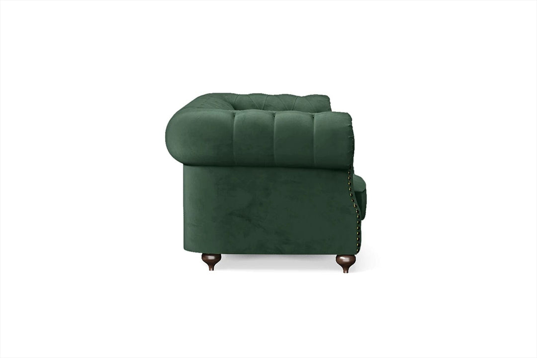 LIVELUSSO Sofa Bitonto 3 Seater Sofa Green Velvet