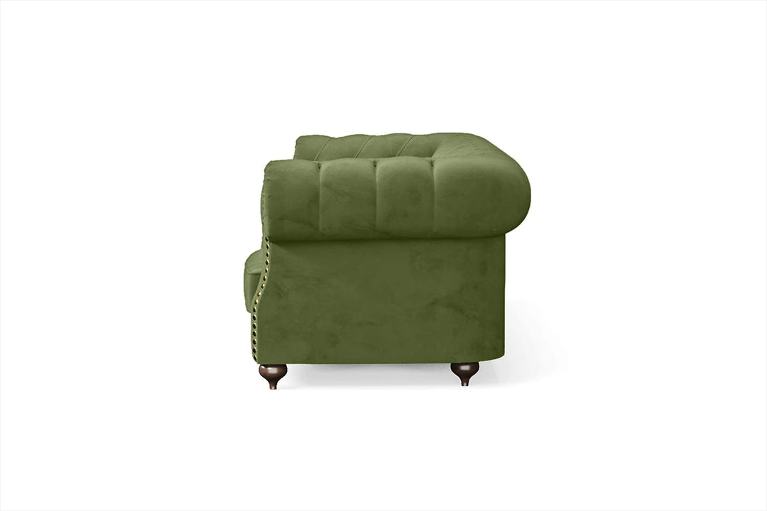 LIVELUSSO Sofa Bitonto 3 Seater Sofa Lime Velvet