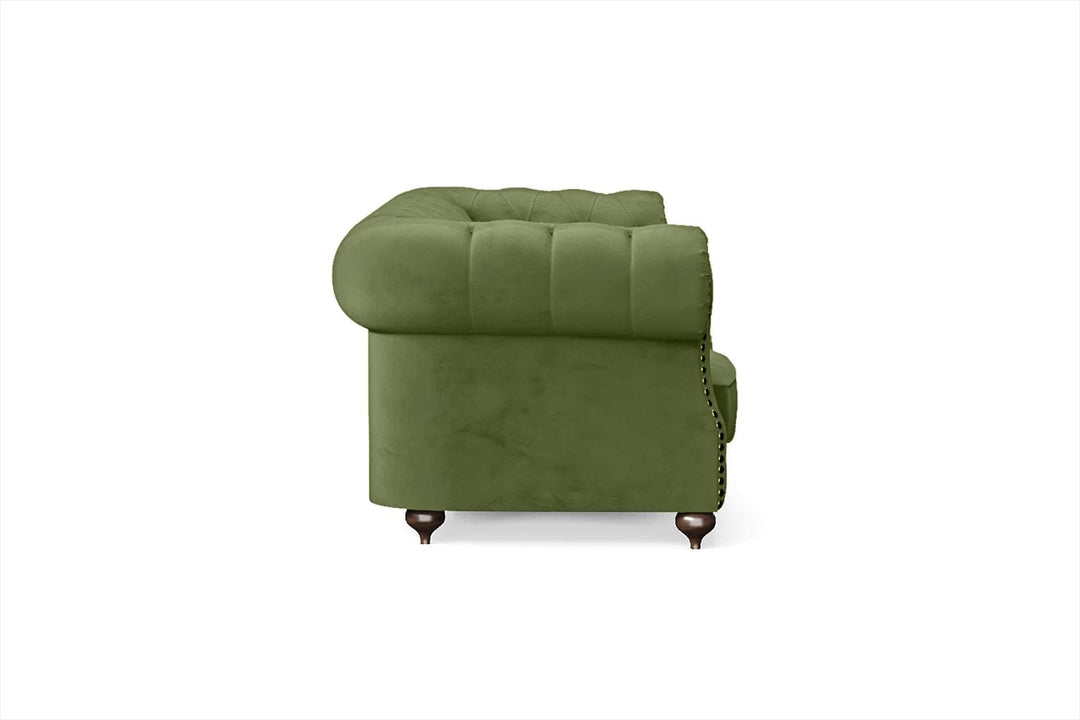 LIVELUSSO Sofa Bitonto 3 Seater Sofa Lime Velvet