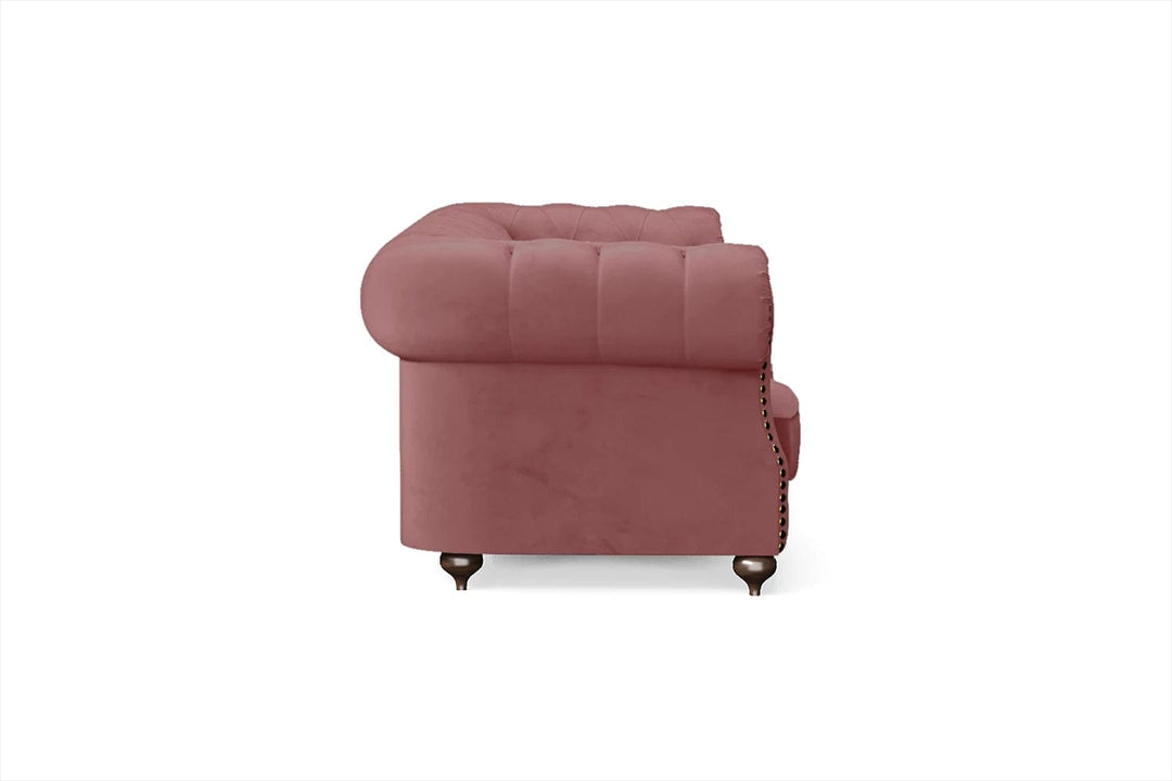 LIVELUSSO Sofa Bitonto 3 Seater Sofa Pink Velvet