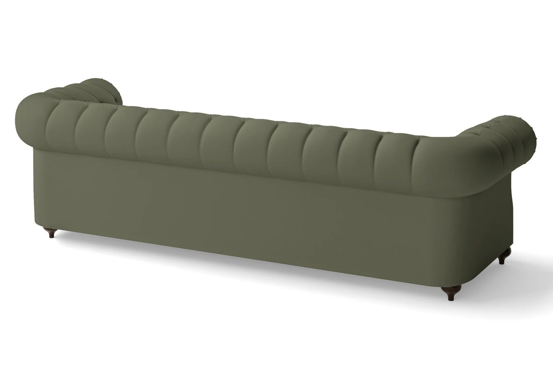 LIVELUSSO Sofa Bitonto 4 Seater Sofa Sage Leather