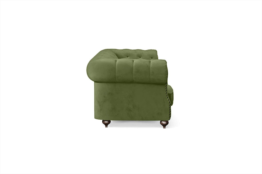 LIVELUSSO Sofa Bitonto 4 Seater Sofa Lime Velvet