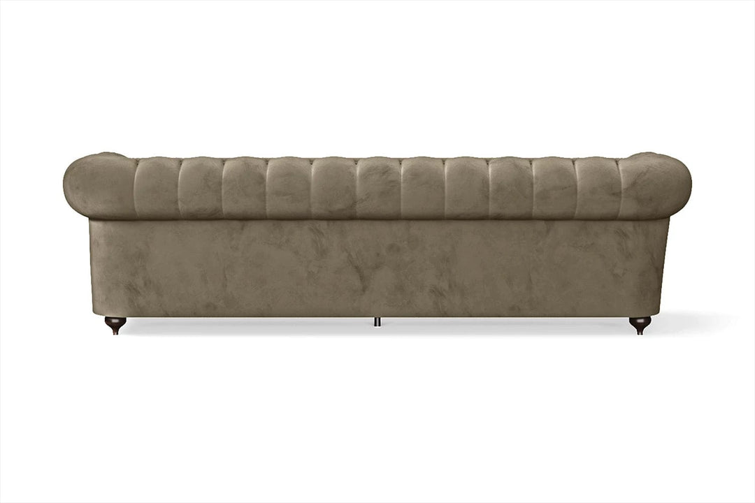 LIVELUSSO Sofa Bitonto 4 Seater Sofa Sand Velvet