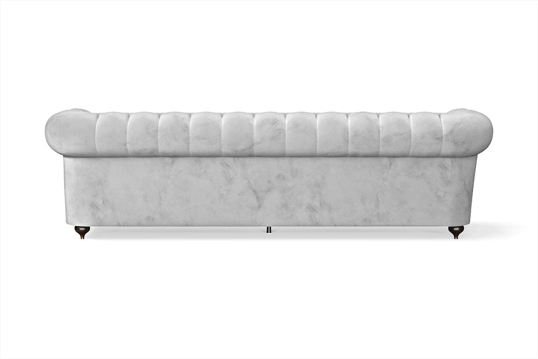 LIVELUSSO Sofa Bitonto 4 Seater Sofa White Velvet