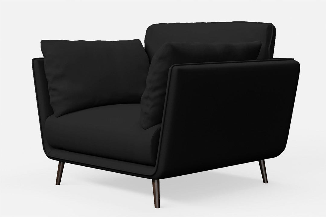 LIVELUSSO Armchair Bologna Armchair Black Leather