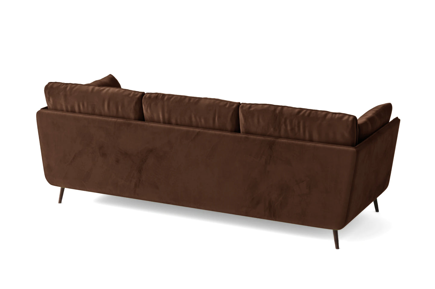 Bologna 3 Seater Sofa Coffee Brown Velvet