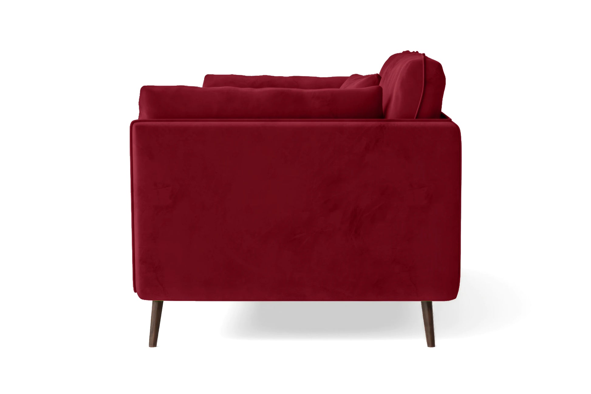 Bologna 3 Seater Sofa Red Velvet