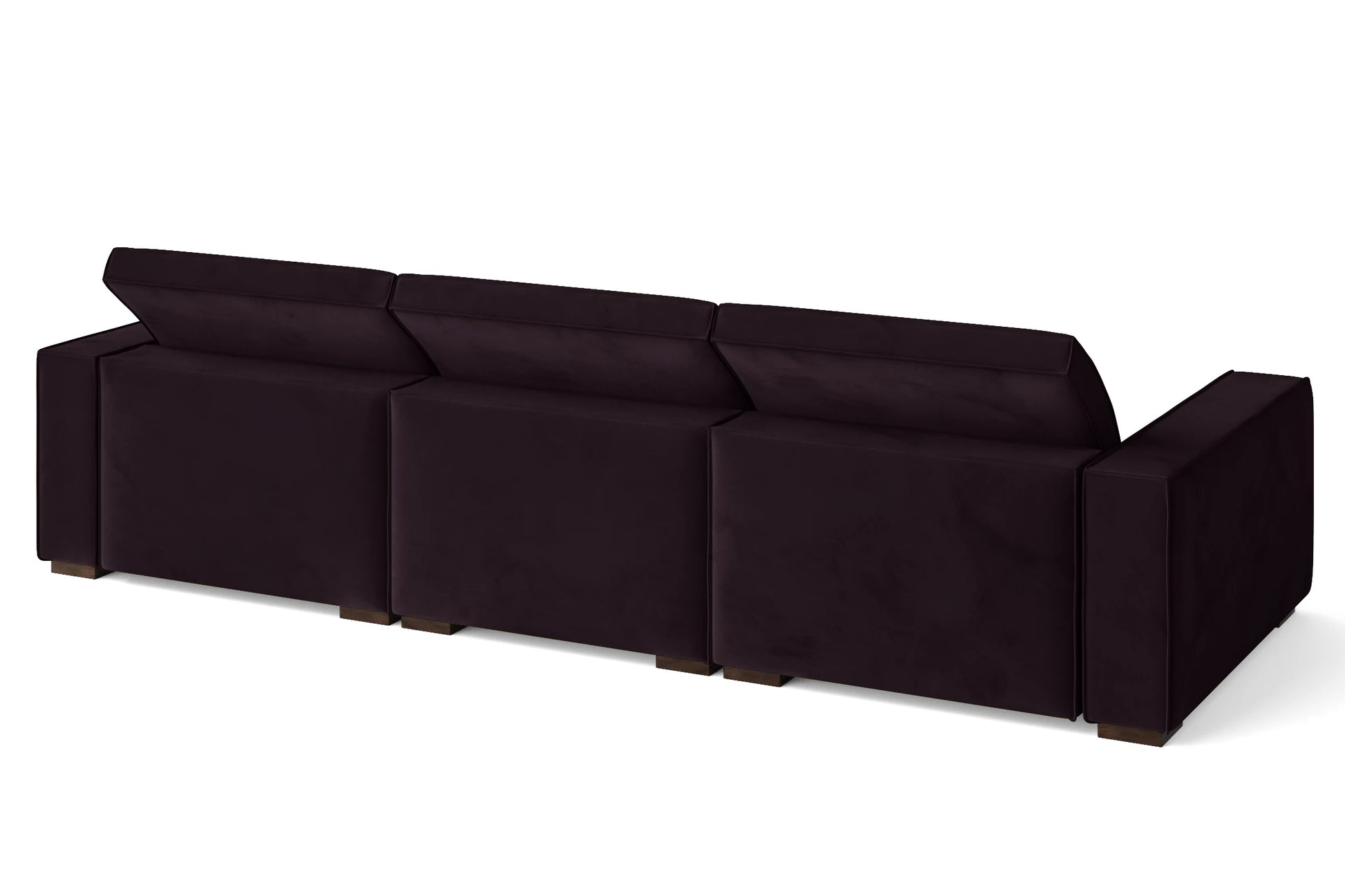 Bolzano 4 Seater Sofa Purple Velvet