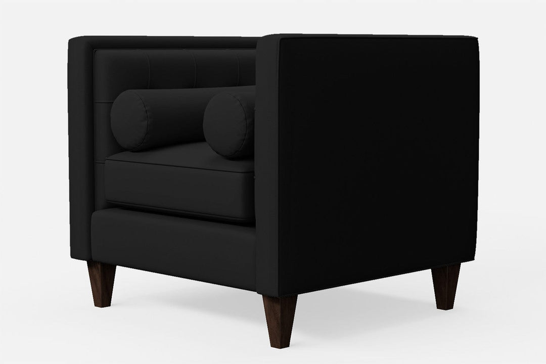 LIVELUSSO Armchair Brescia Armchair Black Leather