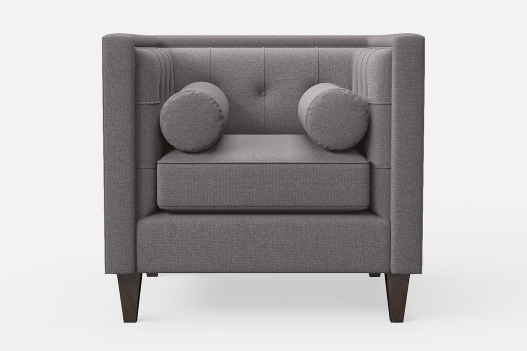 LIVELUSSO Armchair Brescia Armchair Grey Linen Fabric